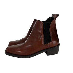 Ariat Womens Brown Leather Chelsea Boots Slip-On Style Size 6.5 western Cowgirl